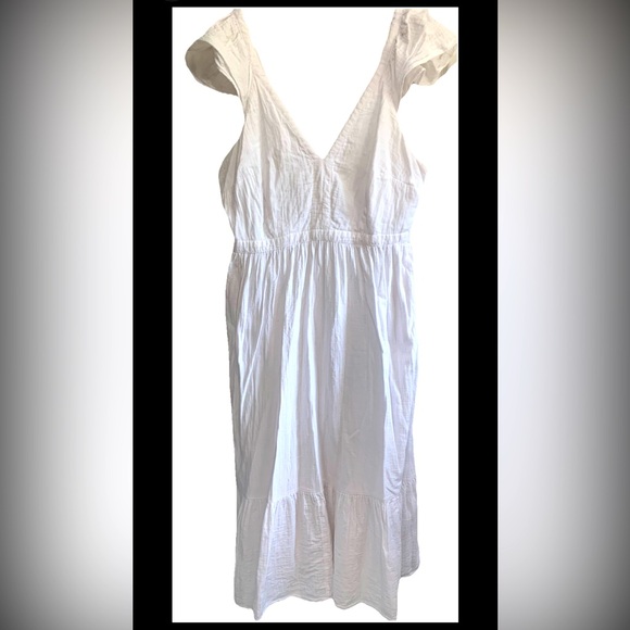 Universal Thread Women's Sleeveless Sundress White Cotton XL Lightweight Summer - Picture 1 of 10